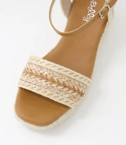 Women I LOVE BILLY Espadrilles|Heels-Galline Natural Multi Sandals