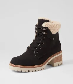 Women I LOVE BILLY Boots-Gaspish Black Ankle Boots