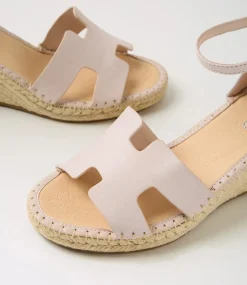Women TOP END Espadrilles|Wedges-Gellory Nude Leather Sandals