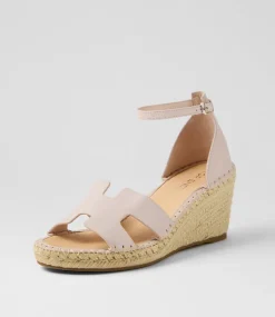 Women TOP END Espadrilles|Wedges-Gellory Nude Leather Sandals