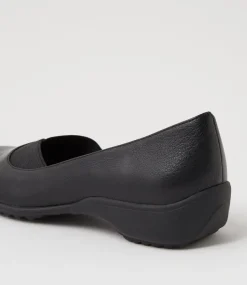Women SUPERSOFT Comfort|Flats-Genuis Black Leather Flat Shoes