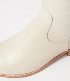 Women DIANA FERRARI Boots-Giddy Oatmilk Leather Knee High Boots