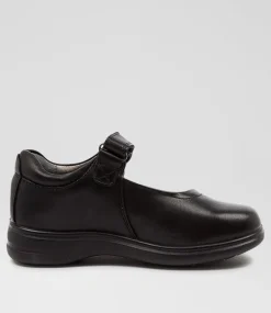 COLORADO Junior School Shoes-GIGI JNR E HALF BLACK
