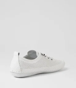 Women DIANA FERRARI Sneakers-Ginzia White Leather Sneakers
