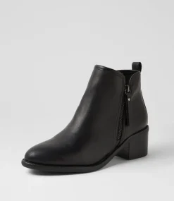 Women I LOVE BILLY Boots-Gishal Black Ankle Boots