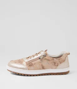 Women I LOVE BILLY Sneakers-Glampie Nude Multi Microsuede Sneakers