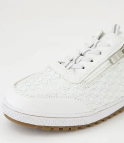 Women I LOVE BILLY Sneakers-Glampie White Microsuede Sneakers