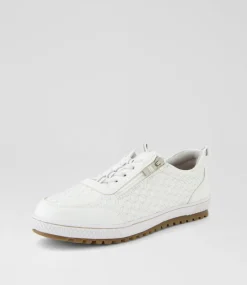 Women I LOVE BILLY Sneakers-Glampie White Microsuede Sneakers