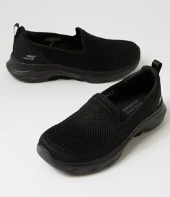 Women SKECHERS Sneakers-Go Walk 7 Black Fabric Sneakers