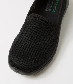 Women SKECHERS Sneakers-Go Walk 7 Black Fabric Sneakers