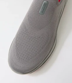 SKECHERS Sneakers-Go Walk 8 Slip On Charcoal Red Knit Sneakers