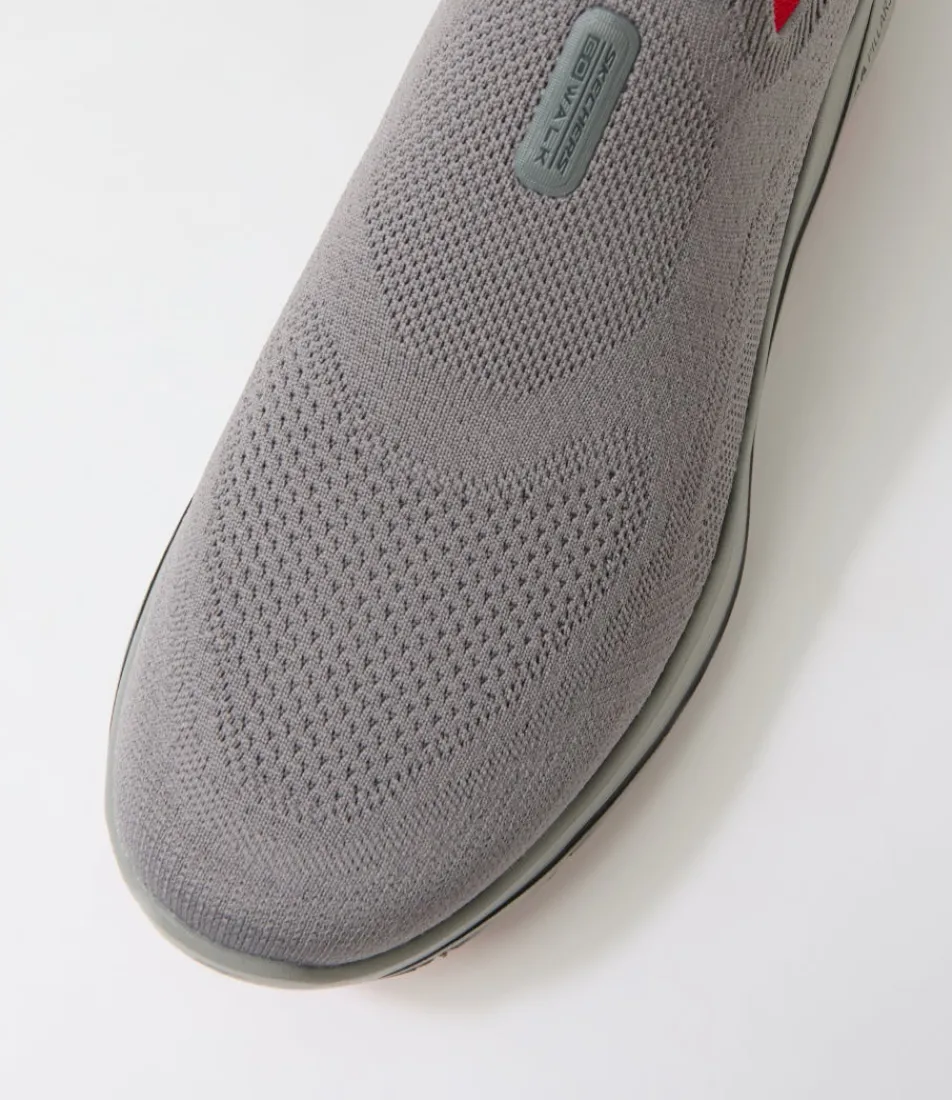 SKECHERS Sneakers-Go Walk 8 Slip On Charcoal Red Knit Sneakers