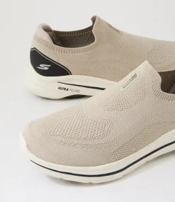 SKECHERS Sneakers-Go Walk 8 Slip On Taupe Knit Sneakers