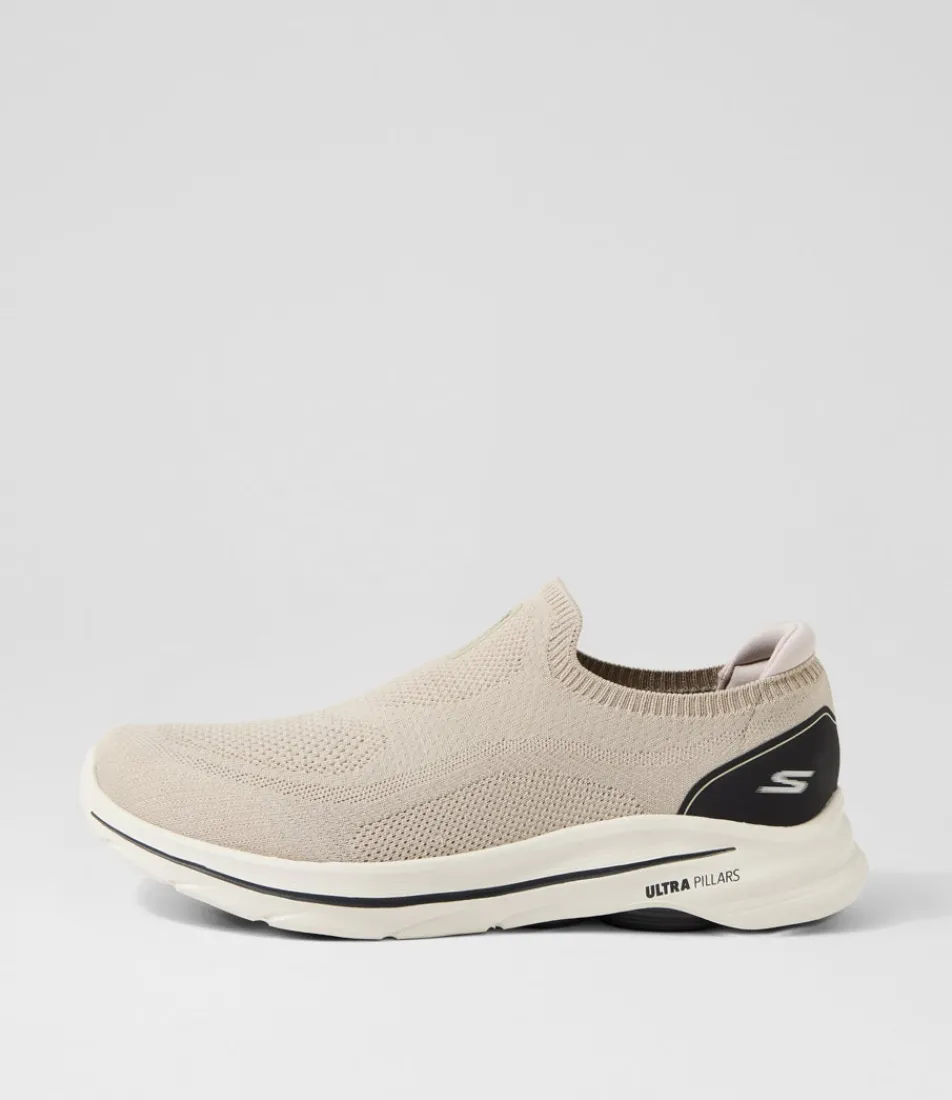 SKECHERS Sneakers-Go Walk 8 Slip On Taupe Knit Sneakers