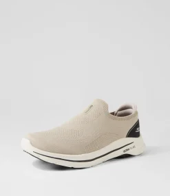 SKECHERS Sneakers-Go Walk 8 Slip On Taupe Knit Sneakers