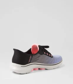 Women SKECHERS Sneakers-Go Walk 7 W Black Multi Fabric Sneakers