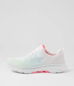 Women SKECHERS Sneakers-Go Walk 7 White Multi Mesh Sneakers