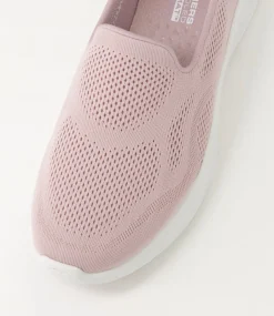 Women SKECHERS Sneakers-Go Walk Now Mauve Fabric Sneakers