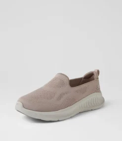 Women SKECHERS Sneakers-Go Walk Now Taupe Mesh Sneakers