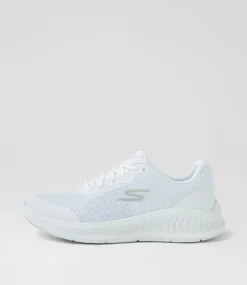 Women SKECHERS Sneakers-Go Walk Now White Fabric Sneakers