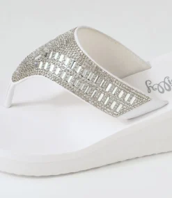 Women I LOVE BILLY Heels|Sandals-Golter White Multi Sandals