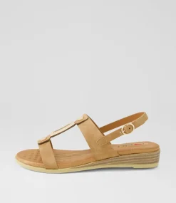 Women I LOVE BILLY Flats|Sandals-Goosh Tan Sandals