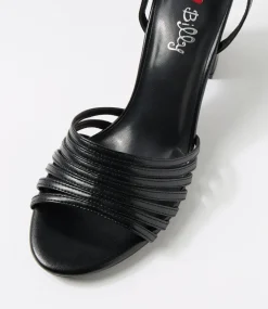 Women I LOVE BILLY Heels|Sandals-Goyan Black Sandals
