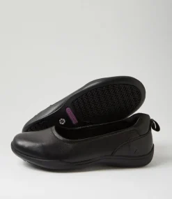 Women COLORADO Comfort|Flats-Grand Black Leather Flat Shoes