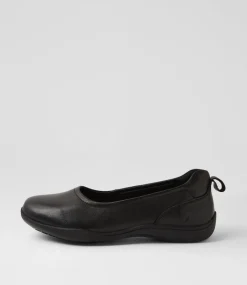 Women COLORADO Comfort|Flats-Grand Black Leather Flat Shoes