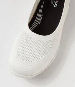 Women COLORADO Comfort|Flats-Grand White Knit Flat Shoes