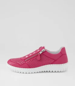 Women SUPERSOFT Comfort|Sneakers-Gratitude Fuchsia Leather Sneakers