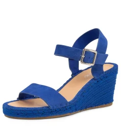 Women TOP END Wedges|Heels-GROGOR TO COBALT COBALT ROPE SUEDE