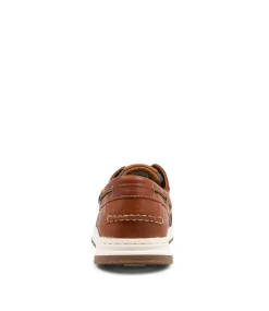 COLORADO Casuals-GULL TAN LEATHER BOAT SHOES