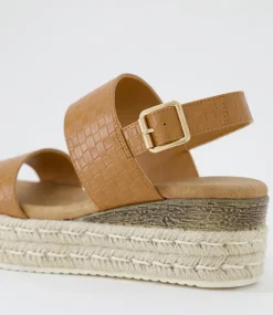 Women I LOVE BILLY Sandals|Espadrilles-Halla Tan Weave Sandals