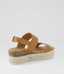Women I LOVE BILLY Sandals|Espadrilles-Halla Tan Weave Sandals