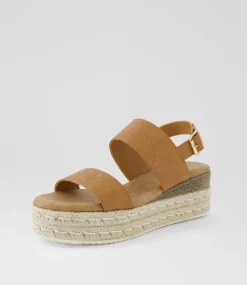 Women I LOVE BILLY Sandals|Espadrilles-Halla Tan Weave Sandals