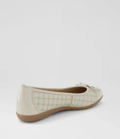 Women SUPERSOFT Comfort|Flats-Hannie Almond Patent Leather Flat Shoes