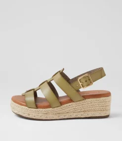 Women I LOVE BILLY Heels|Sandals-Hansi Khaki Sandals