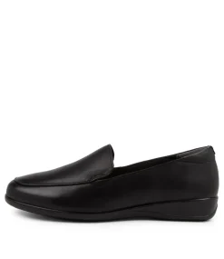 Women SUPERSOFT Comfort|Loafers-Harding2 Black Leather Slip-On Shoes