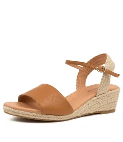 Women DIANA FERRARI Espadrilles|Wedges-HARISSA TAN LEATHER