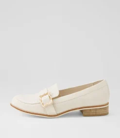 Women I LOVE BILLY Flats-Hasha Latte Weave Emboss Flat Shoes