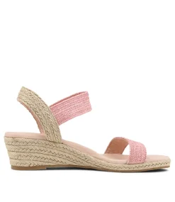 Women DIANA FERRARI Espadrilles|Wedges-Havan Blush Weave Elastic Espadrilles
