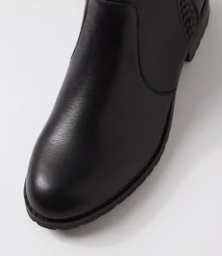 Women SUPERSOFT Boots|Comfort-Hazzle Black Leather Ankle Boots