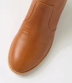 Women DIANA FERRARI Boots-Helex Dark Rum Natural Leather Ankle Boots
