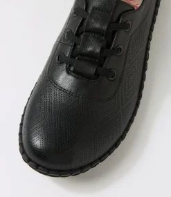 Women COLORADO Comfort|Sneakers-Hello Black Leather Sneakers