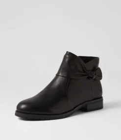Women SUPERSOFT Boots|Comfort-Hey Black Leather Ankle Boots