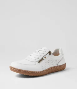Women COLORADO Comfort|Sneakers-Hey White Gum Leather Sneakers