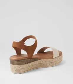 Women I LOVE BILLY Espadrilles|Wedges-Hilaro Latte Weave Tan Sandals