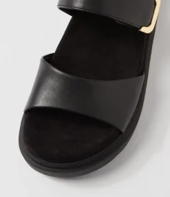 Women I LOVE BILLY Flats|Sandals-Hirish Black Sandals