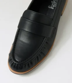 Women I LOVE BILLY Flats-Hirtues Black Flat Shoes